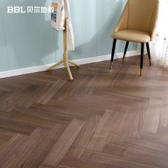 貝爾地板北美黑胡桃人字拼SC15-RZ37600*123*15/0.6*22P15mm